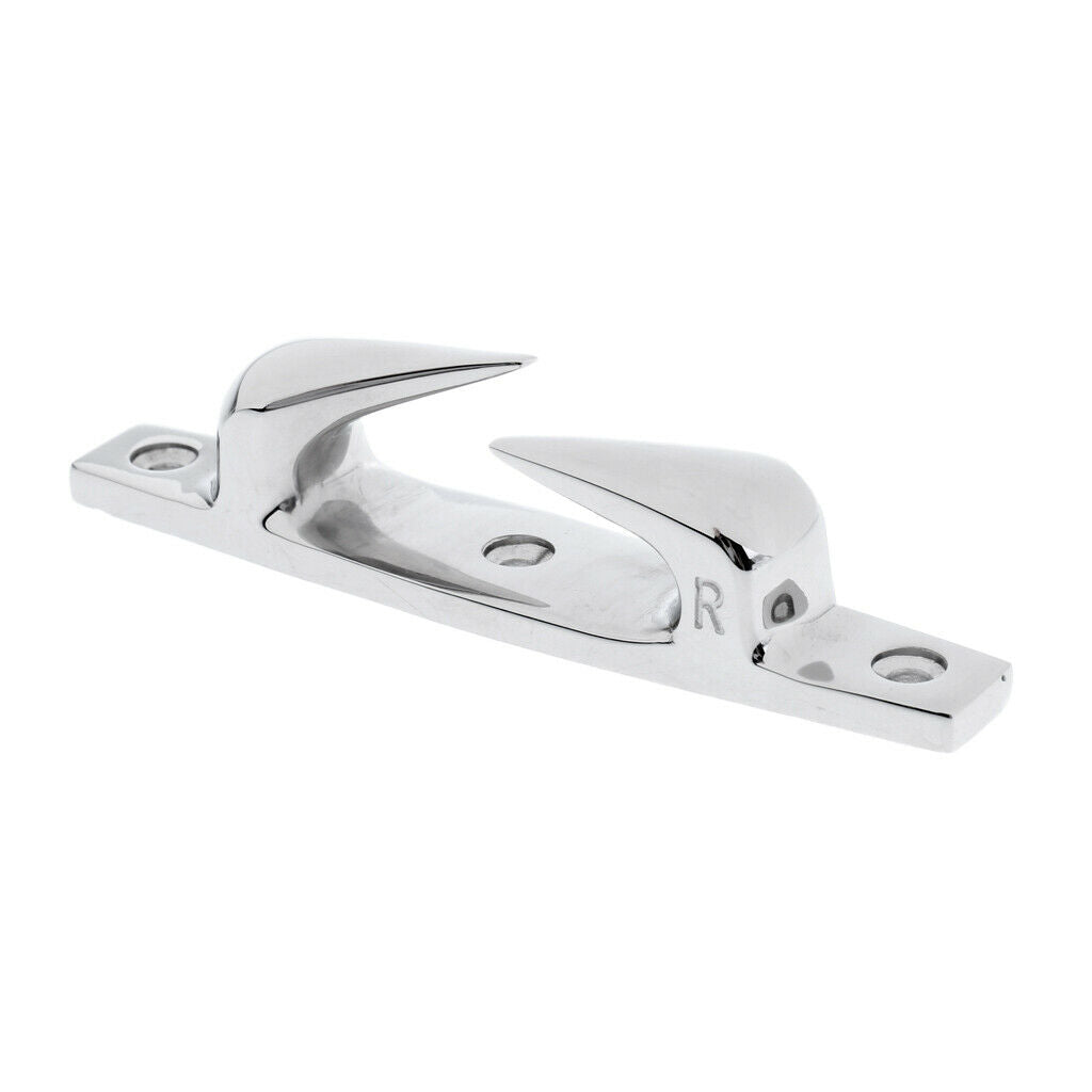 2x 119mm Marine Grade Stainless Steel Boat Bow Fairlead Cleat Mooring Cleat