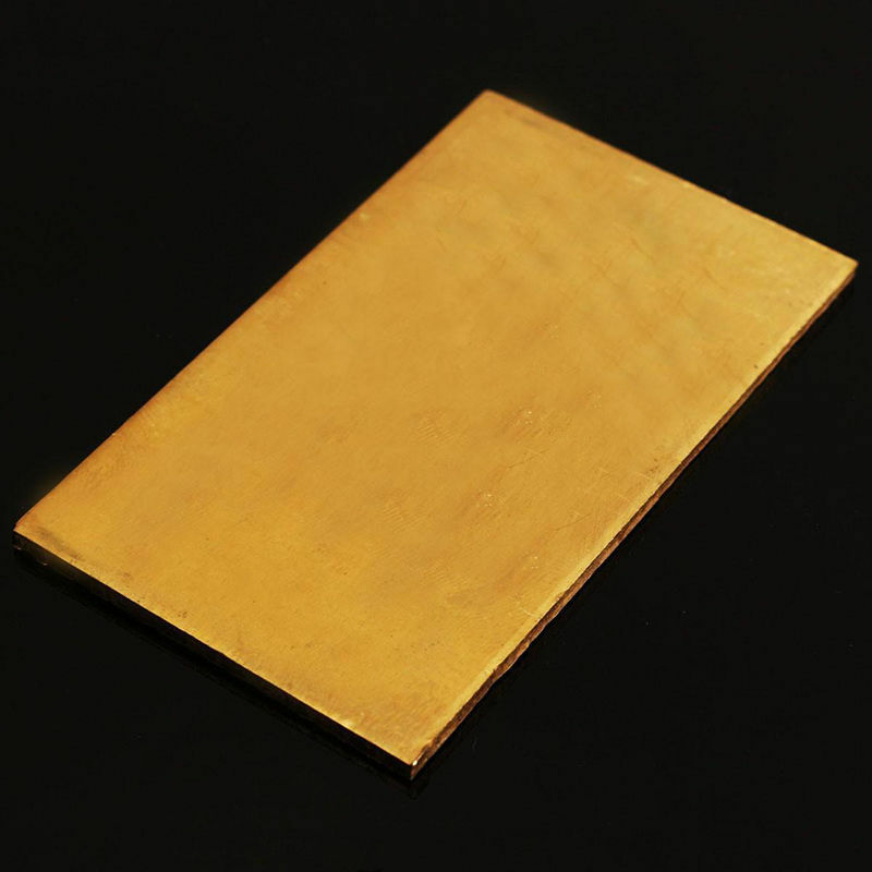 Brass Metal Thin Sheet Plate Welding 60x100x3mm Metalworking Craft DIY