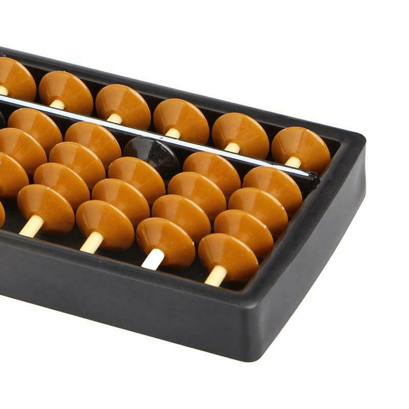 Plastic Abacus 15 Digits Arithmetic Tool Kid's Math Learn Aid Caculating Toys