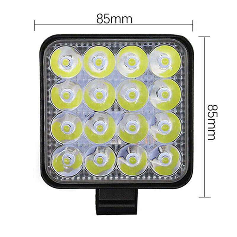 48W 16LED Work Light Flood Beam Bar Car ATV Off-Road Driving Fog Lamps12V/2y XC