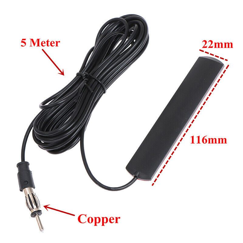 Universal Auto Car Radio FM Antenna Signal Amp Amplifier Marine Vehi^.l8