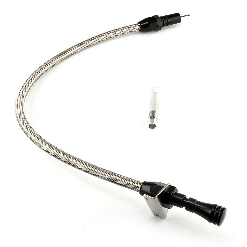 Gearbox Flexible TH350 Transmission Dipstick Fit for Chevy GM w/ Clear Tube