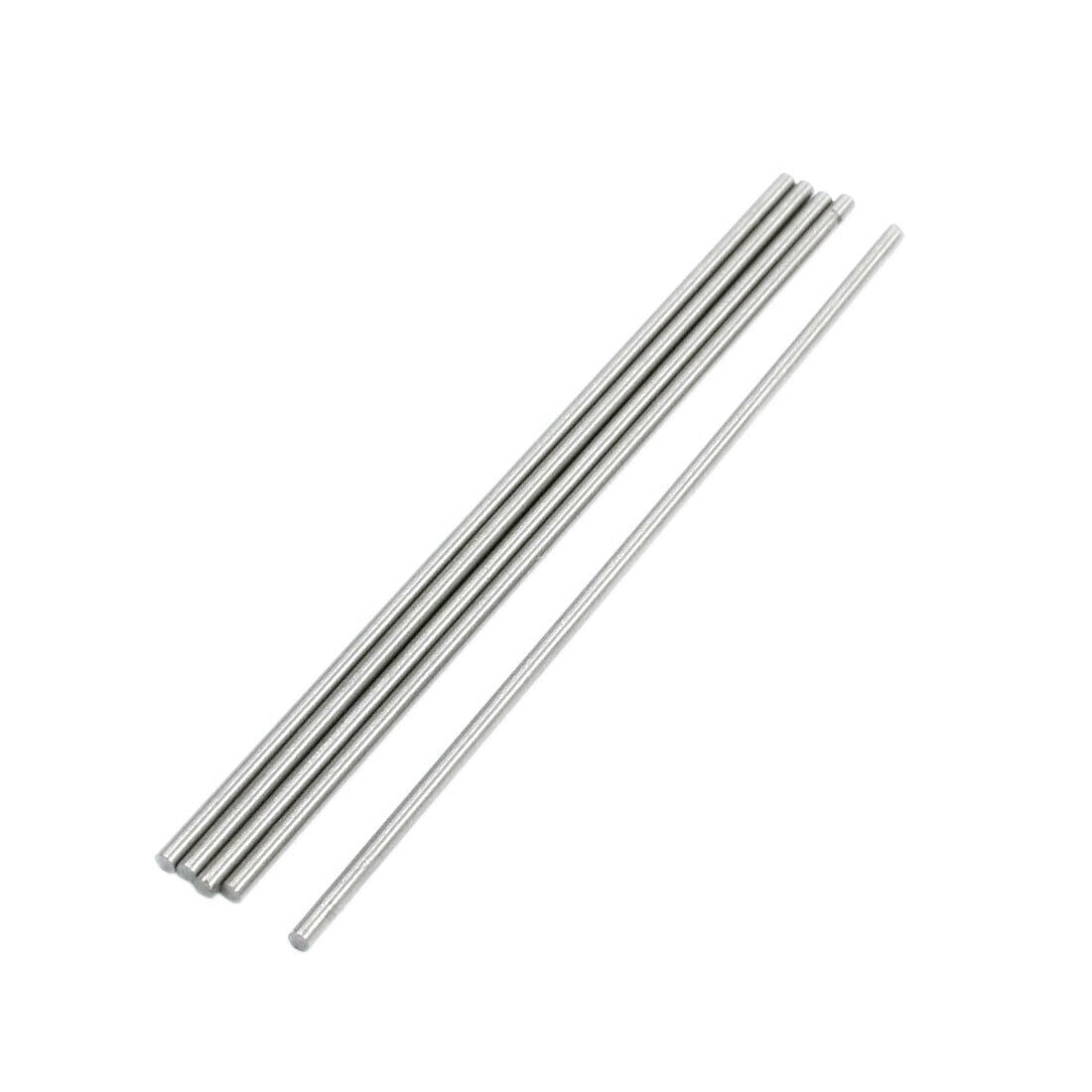 5Pcs Metal Milling Welding Working 304 Stainless Steel Round Rods 140 x 2.5mm