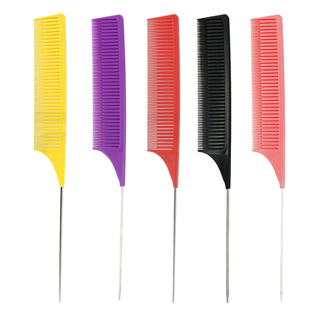 Pack 5 Sectioning Weave Highlighting Foiling Hair Comb Highlight for Combs