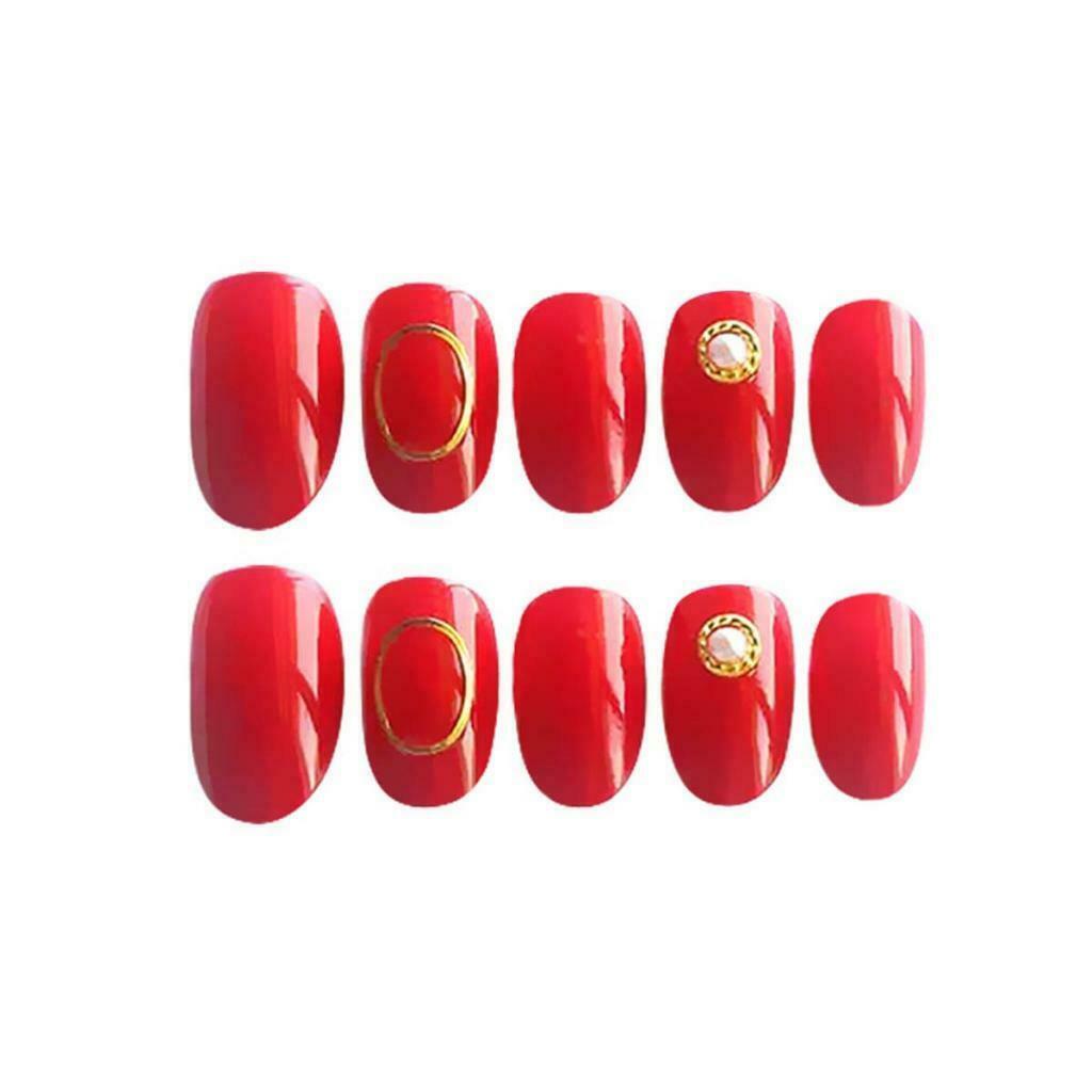 Women French Nails Full Cover Tips UV Coat Acrylic Nail for Party Wedding