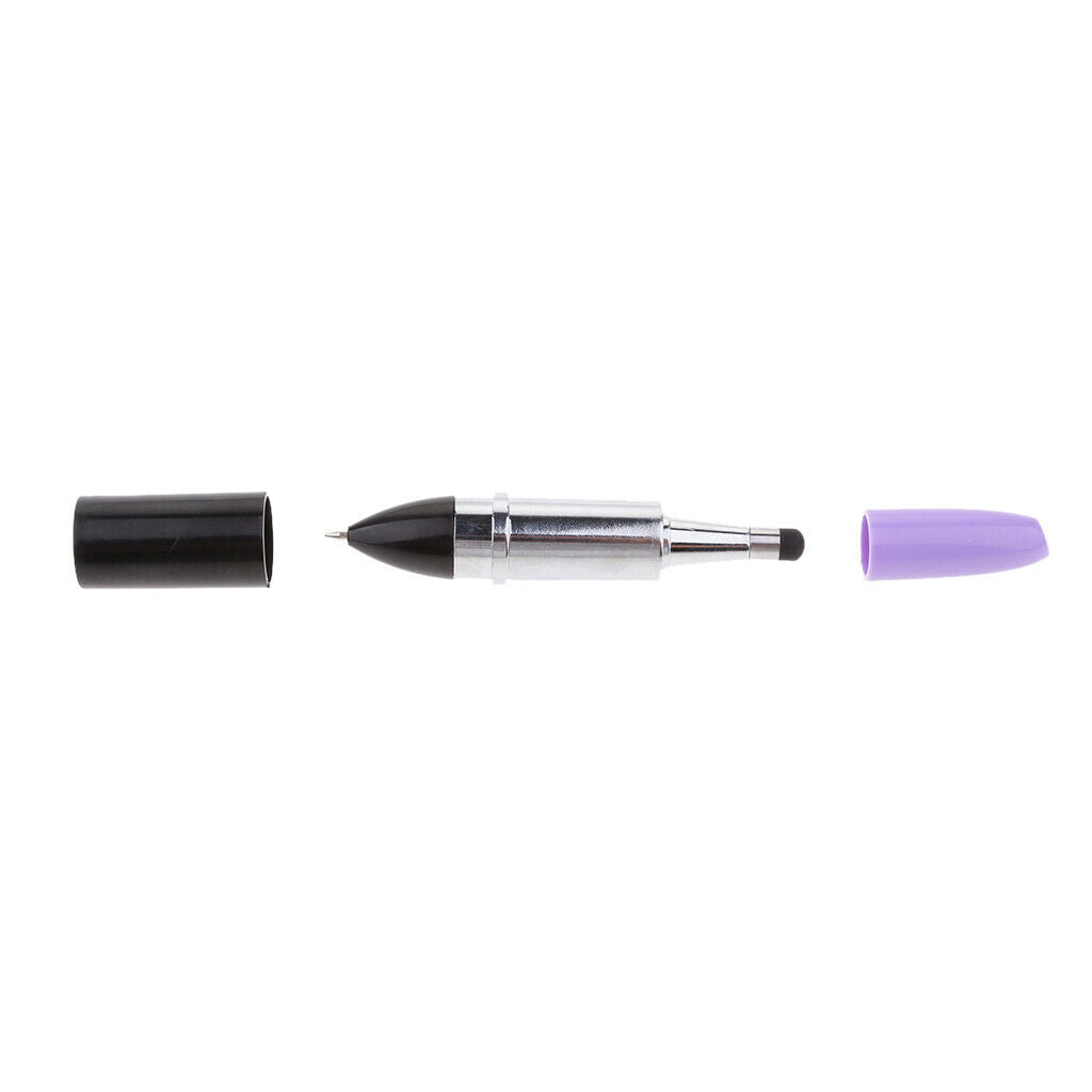 2 in 1 Touch Screen Stylus Pen Write on LCD Touch Screen and Paper, Purple