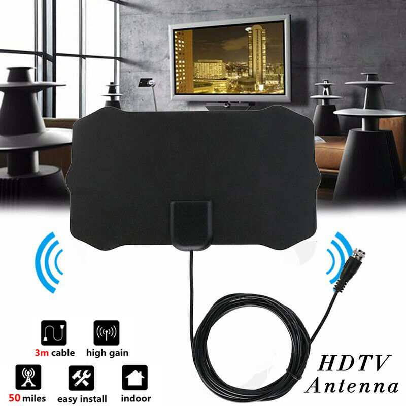 4K 1080P Indoor Digital HDTV Antenna Signal Amplifier Booster Aeria.l8