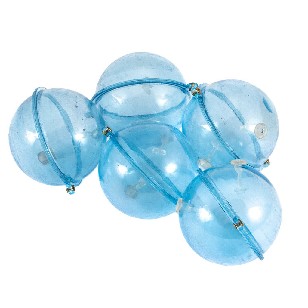 5x S + 5x L Round Fishing Bobber Water Bubble Floats Air-lock Fishing Tool