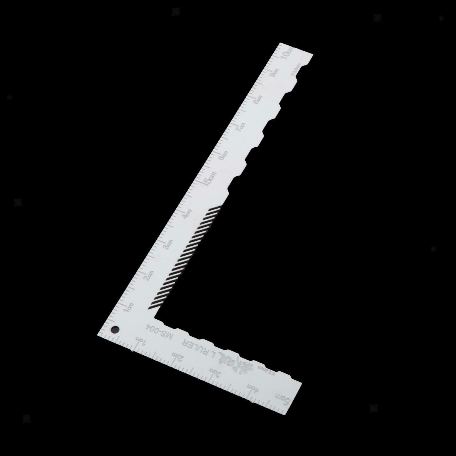 Stainless Steel 90 Degree L Shape Ruler Right Angle Ruler Engineer Utensil