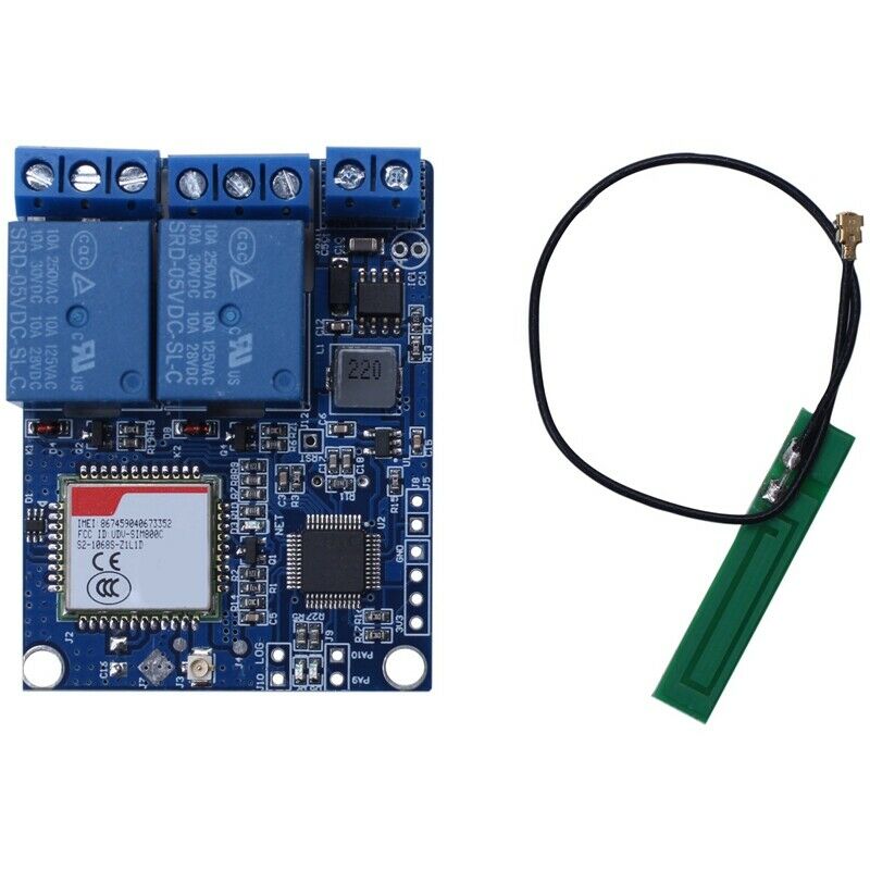 Sms Gsm Remote Control Switch Sim800C Stm32F103C8T6 2 Channel Relay Module forQ3