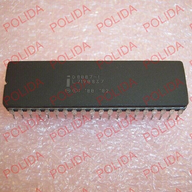 1PCS  MICROPROCESSOR IC INTEL CDIP-40 D8087-1 D80871