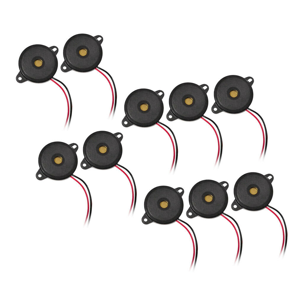 10pcs 3.6KHz DC 12V Piezo Passive Buzzer, 10pcs Electronic Buzzer Alarm