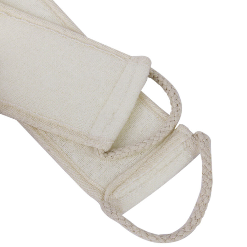 Loofah Terry Cloth Bath Back Strap Shower Sponge Scrubber