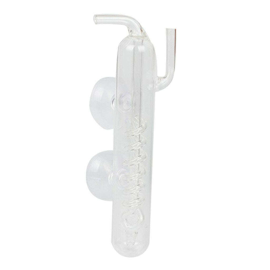 Aquarium Fish Tank Glass CO2 Monitor Spiral Bubble Counter Easy To Install