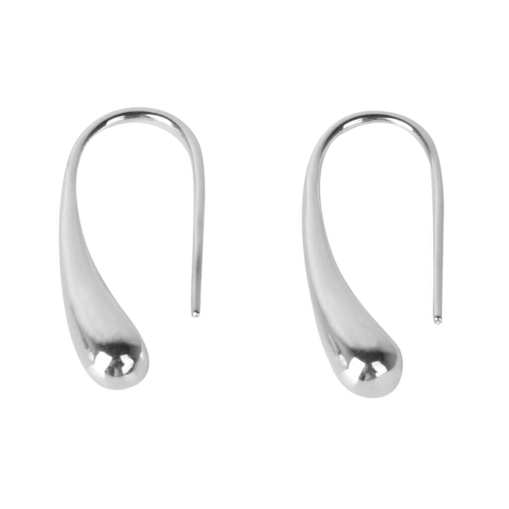 Simple Waterdrop Pendant Earrings Dangle Hook Women's Jewellery Ornament