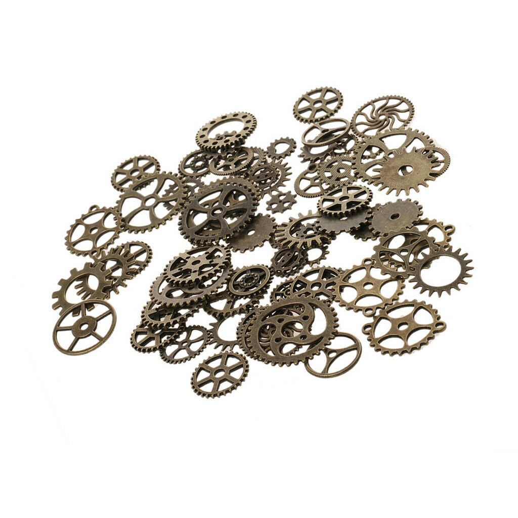 Steampunk Gear Charms Clock Watch Wheel Gear Parts DIY Jewelry Findings