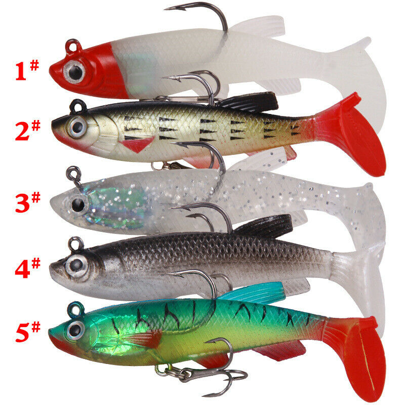 5pc Fishing Lure Floating Crankbait Bait Pike Bass Trout Wobblers Fishing Tackle