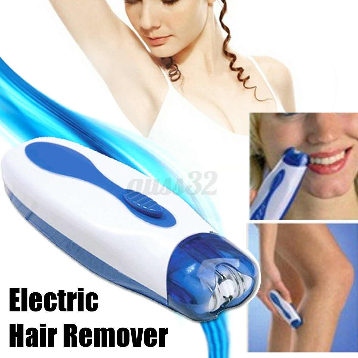 Electric Hair Removal Remover Makeup For Man Woman Face Skin Body DC 4.5V  -