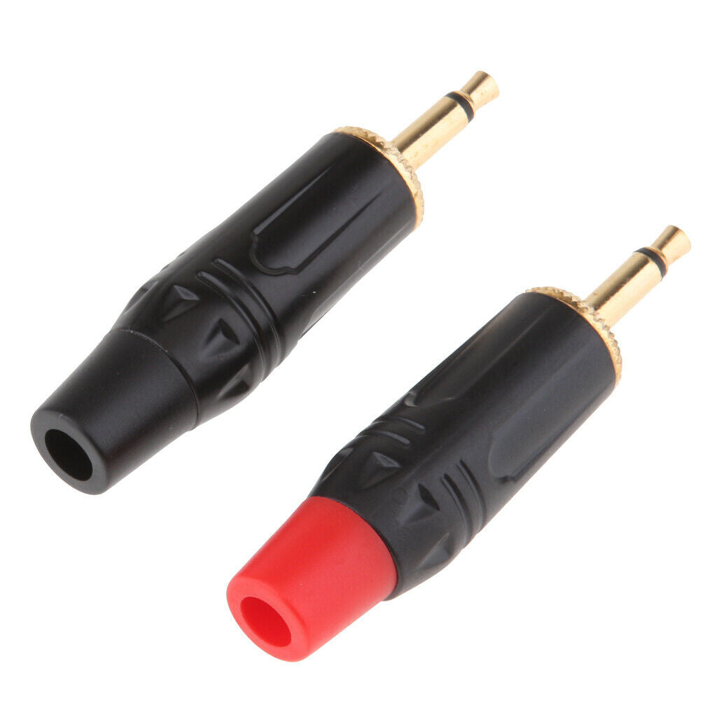4x 3.5mm Aux Mono Jack Plug Solder Connector