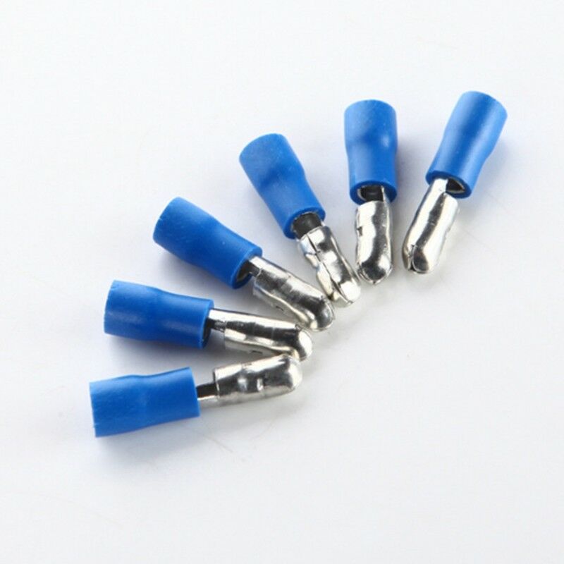 100PCS Female + Male Assorted Bullet Connectors 1.1mm to 2.6mm2/16-14awg Crimped