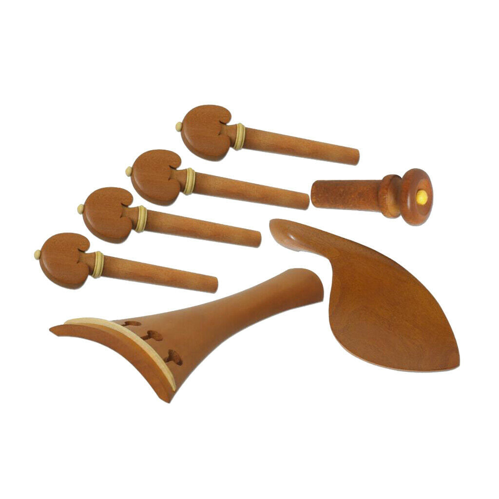 Set Of String Clamps And Tuning Ropes And End Pins Fiddle Pieces 4/4 Violin