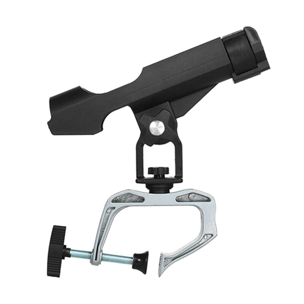 360 Degrees Rotatable Fishing Rod Holder Bracket W/ Screws For Boat Kayaking