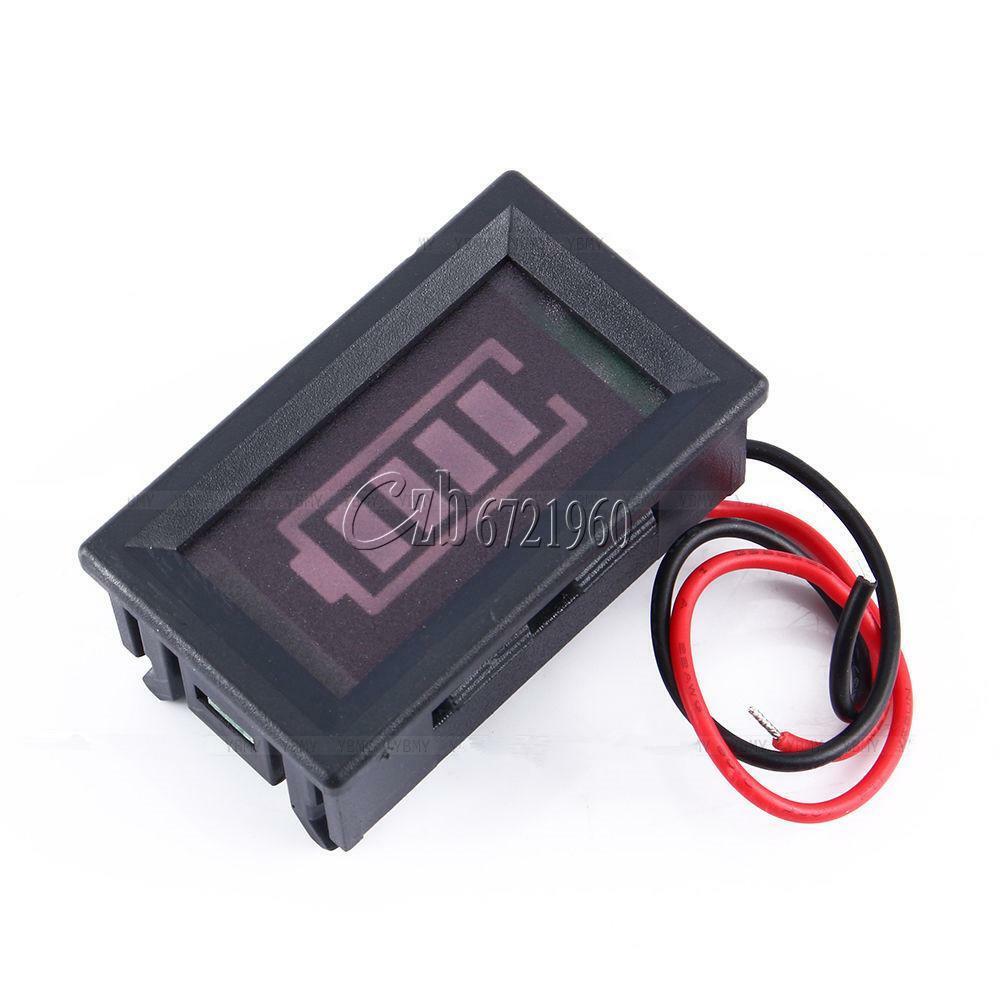 Hot 12V Lead-acid Battery Indicator Capacity Voltage Display LED Tester Meter