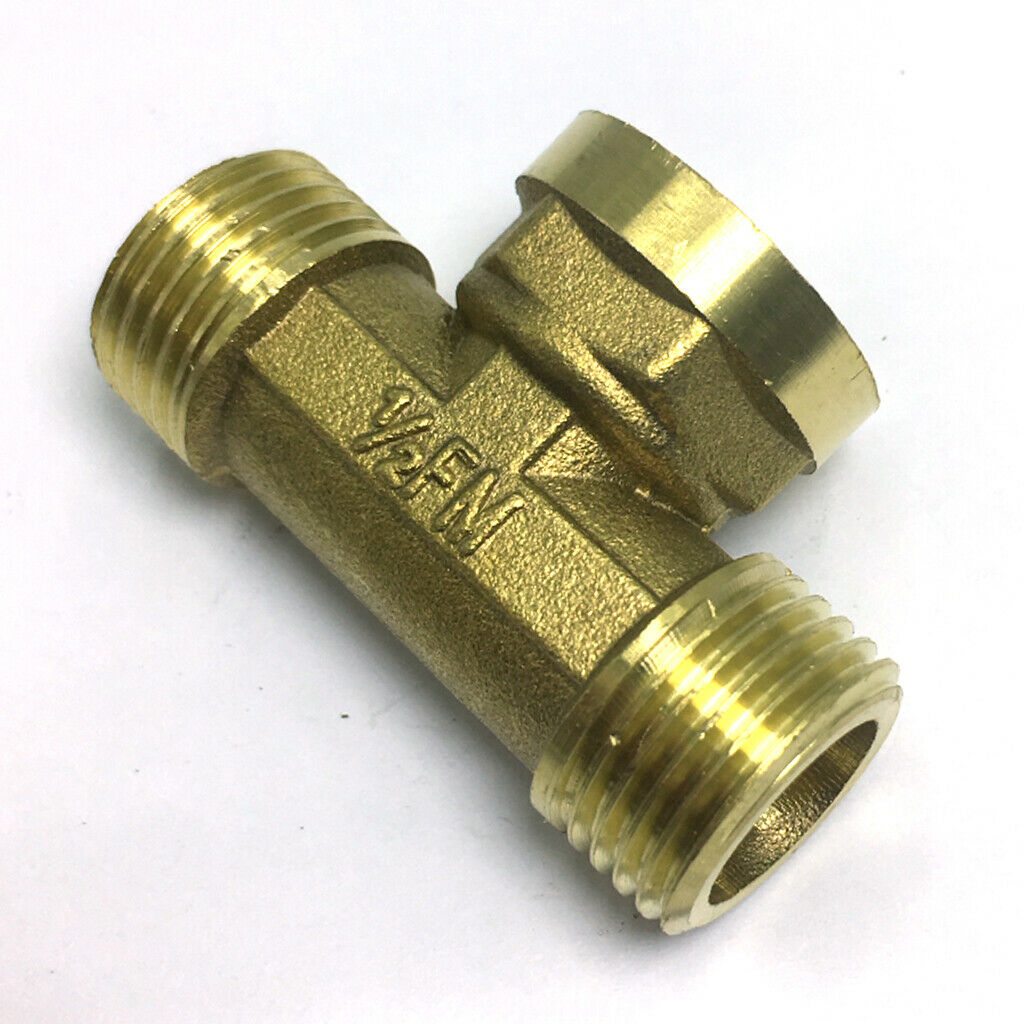 1 Pc 3-Way Male Female Male Brass Thread Connector Adaptor Fitting Standard