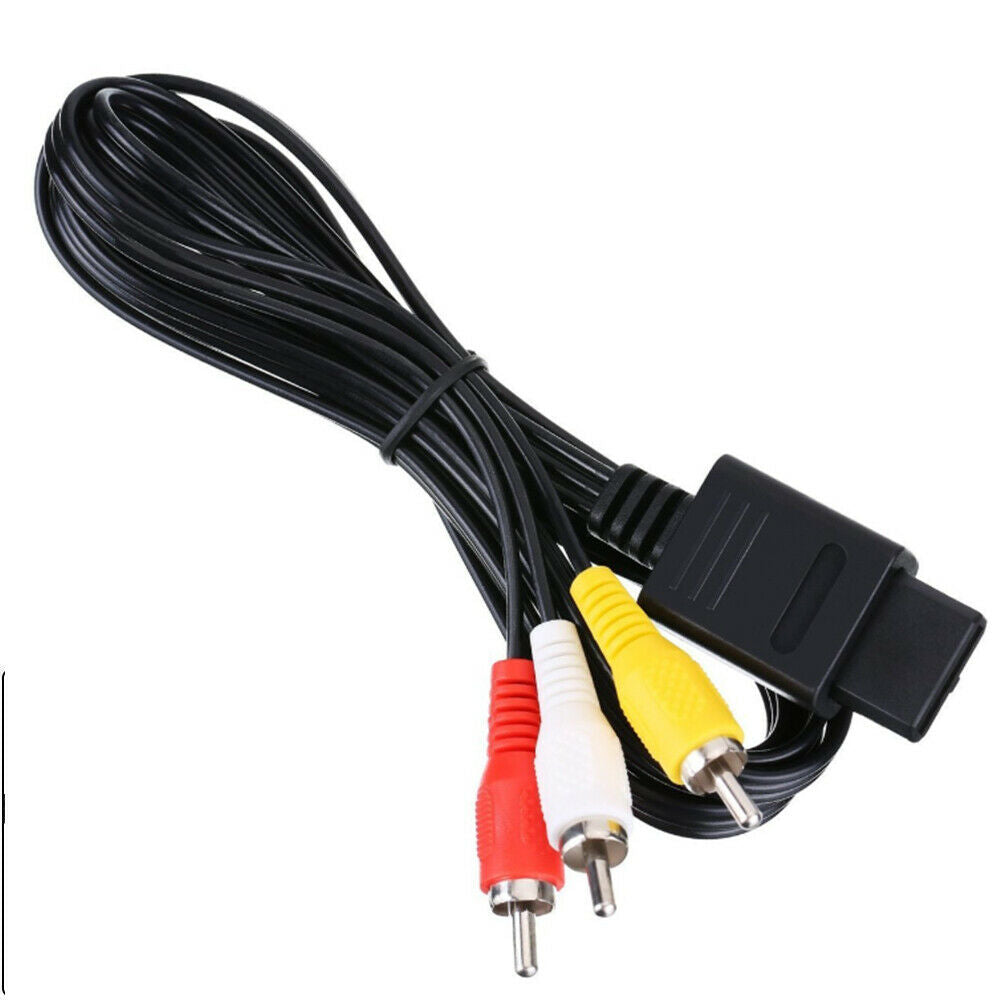 For Nintendo 64 Audio TV Video Cord AV Cable to RCA Super Nintendo GameCube N64