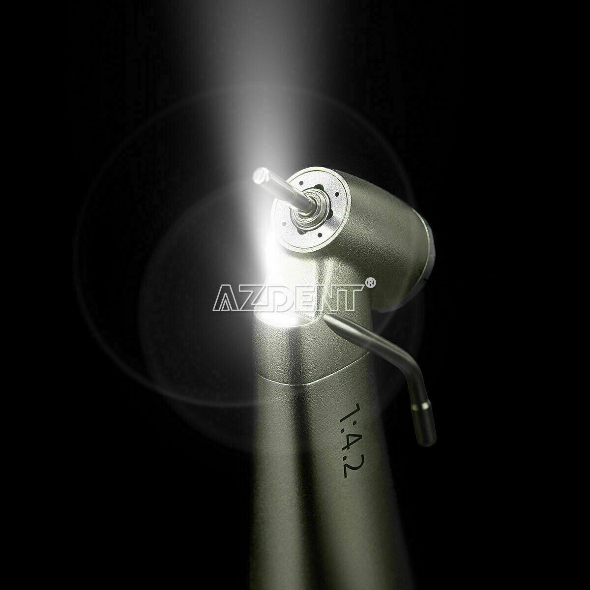 Dental 1:4.2 Increasing Handpiece Fiber Optic 45° Angle Push Button External
