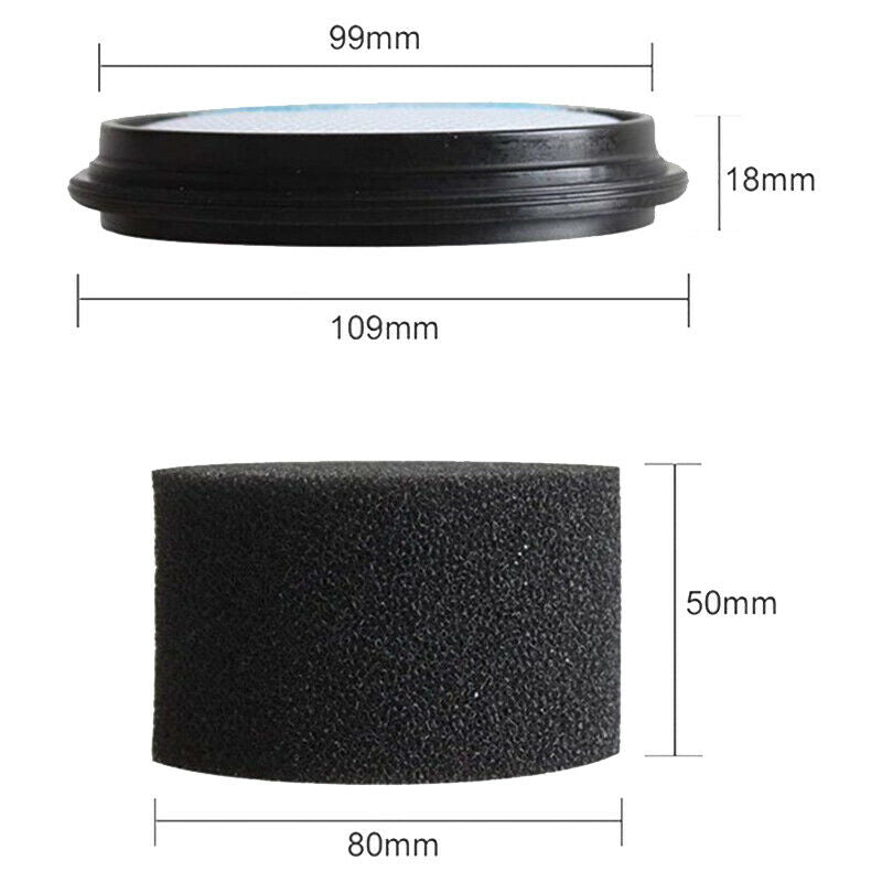 3 Sets Pre Motor Foam Filter Replacement for VAX TBT3V1P1 TBT3V1B2 TBT3V1F1 B9P3
