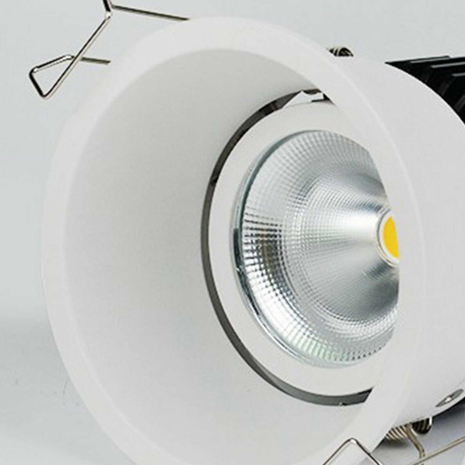 Aluminum LED Recessed Downlight 4000K Ceiling Light Office White_7W_75mm