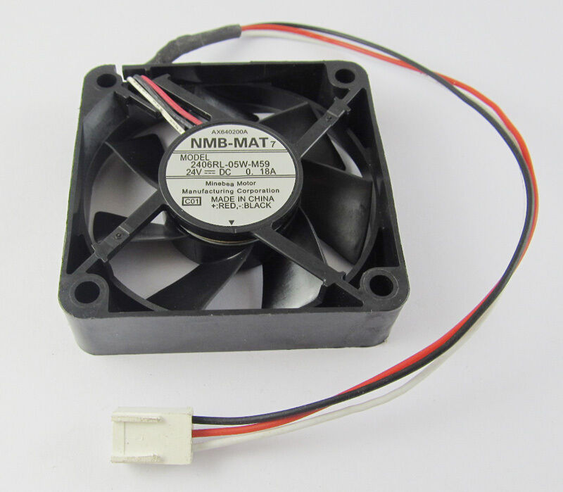5pcs NMB 2406RL-05W-M59 60x60x15mm 6015 24V 0.18A DC BRUSHLESS Fan 3-pin