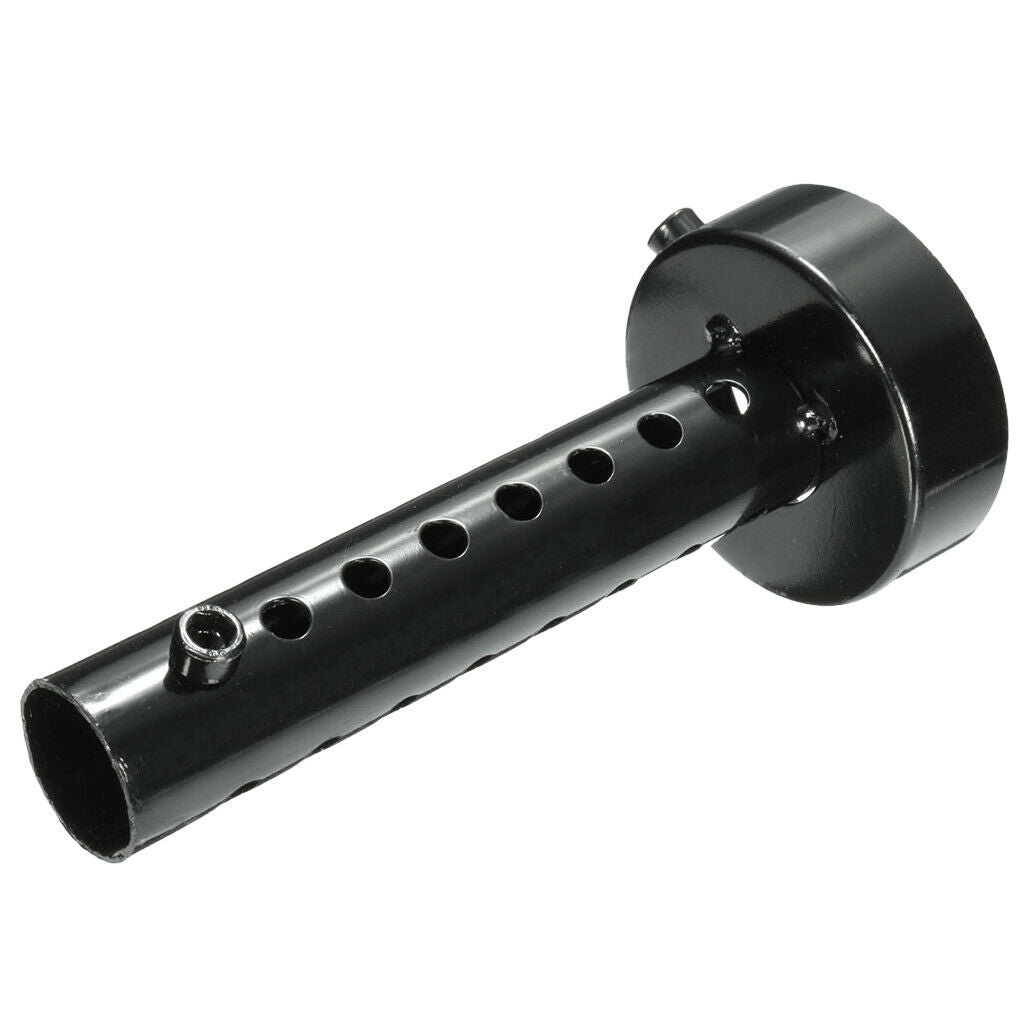2Pieces Universal Motorcycle Exhaust Pipe  Baffle  Black 35mm