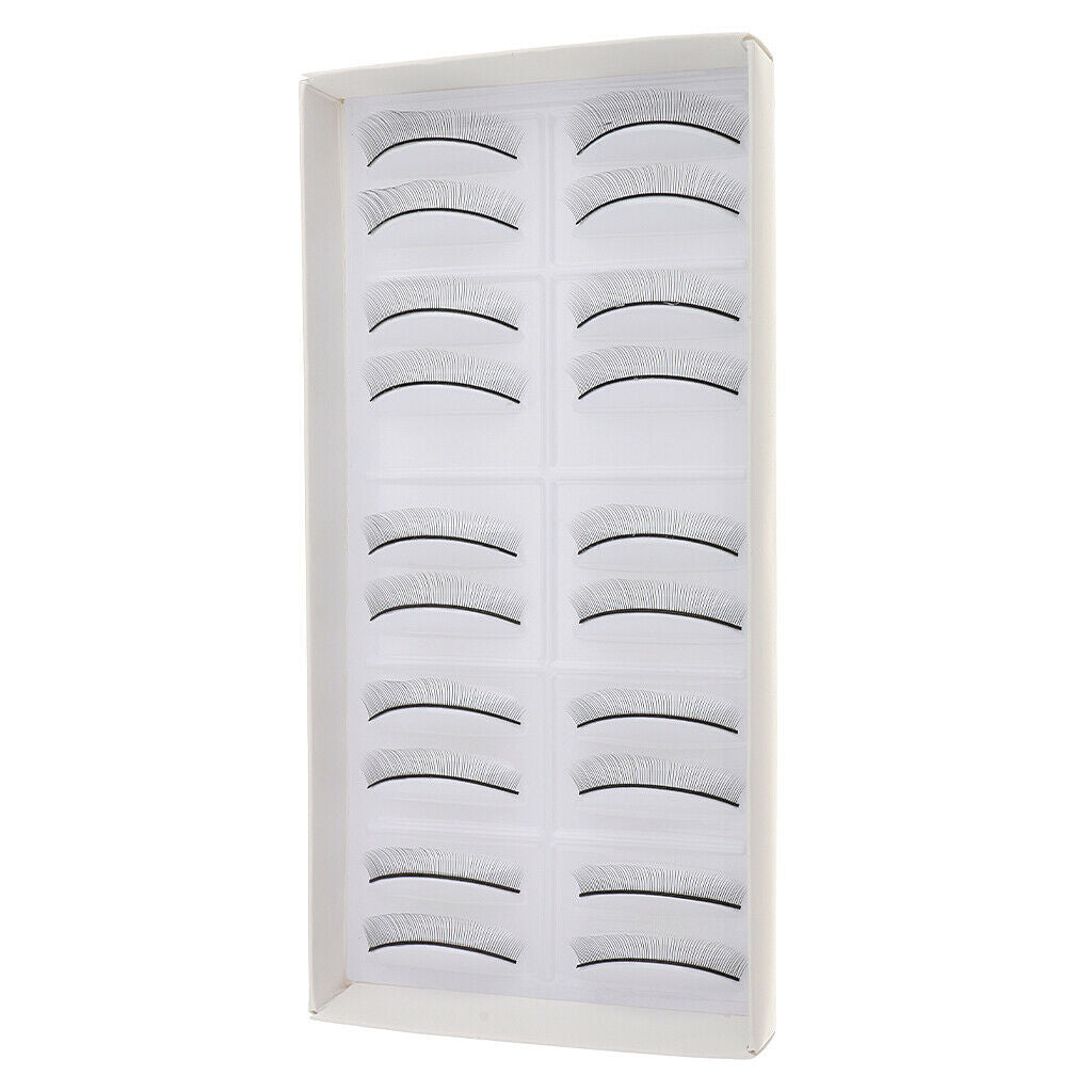10 Pairs Light Individual False Eyelashes Grafting Training Lash Supplies