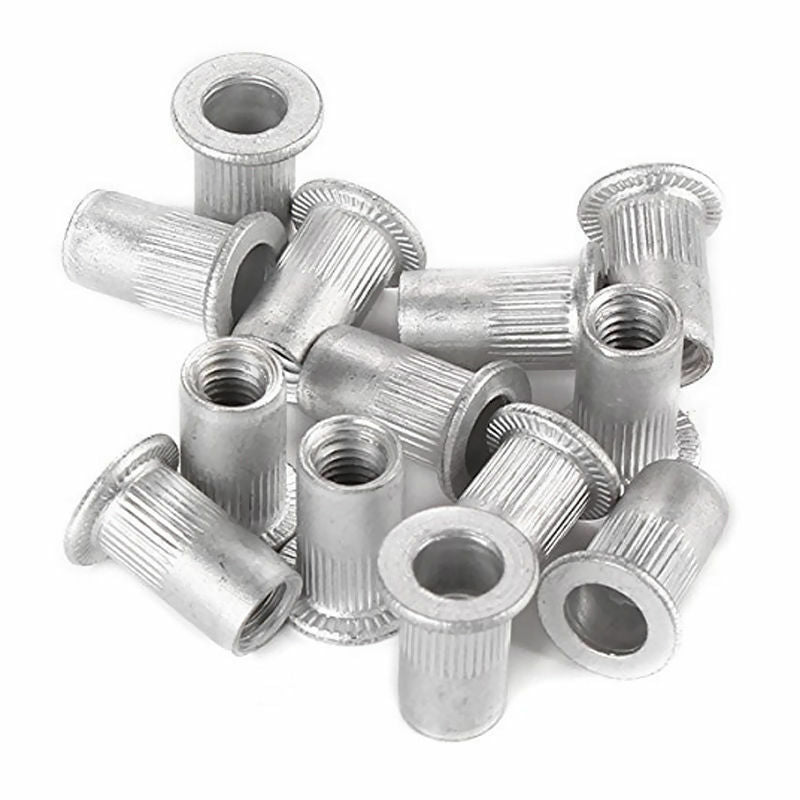 100 pcs Steel Aluminum Threaded Rivet Nut Inserts Rivnut M4/M5/M6/M8 X 25pcs
