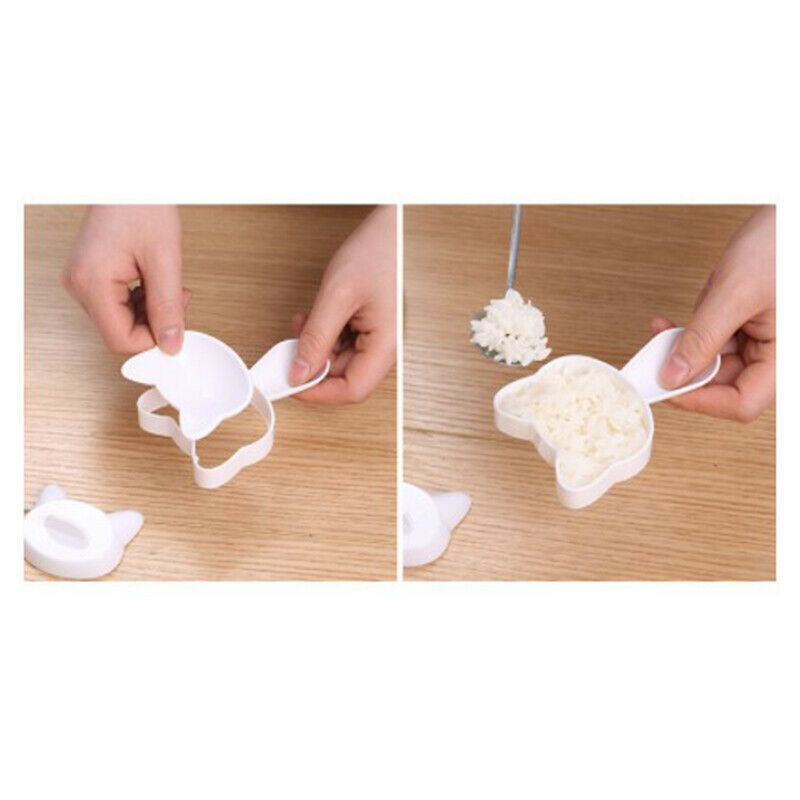 1 Set Cute Smile Cat Sushi Rice Mold Decor Cutter Sandwich DIY ToolDD