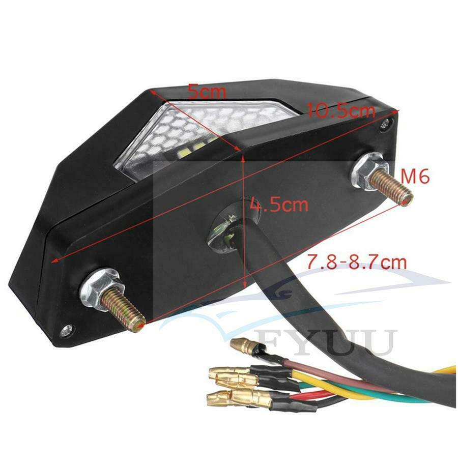 12V 5In1 Motorcycle ATV Rear Tail Brake Stop Indicator Signal Turn Signal Light