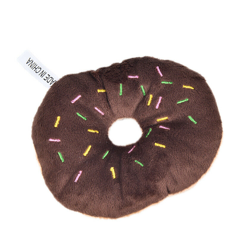 1PC Innovative Puppy Cat Squeaky Donut Toys Pet Dog Chew Throws For Pet P.l8