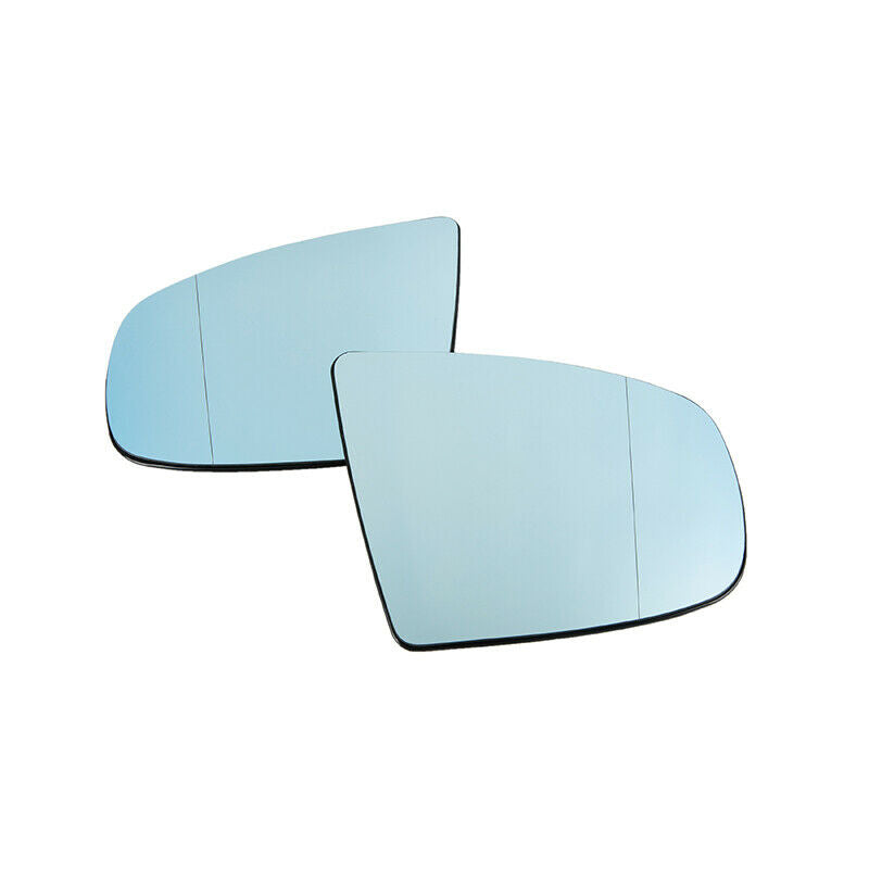 For BMW X5 X6 E71 E72 2007-2013 Pair Side Mirror Glass Left & Right Blue