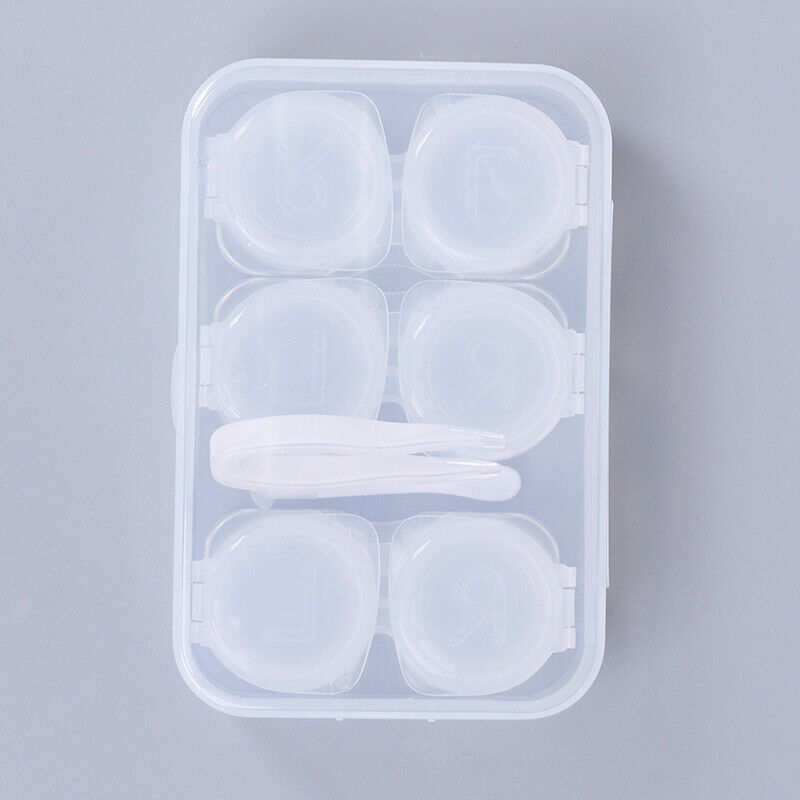 3 Pairs Contact Lens Case Myopia Glasses Mate Box Cosmetic Contact Storag.l8
