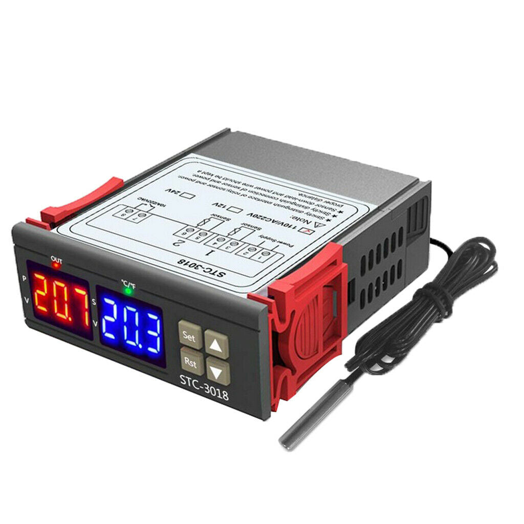 Temperature Controller Celsius&Fahrenheit C/F Thermoregulator Thermostat 12V