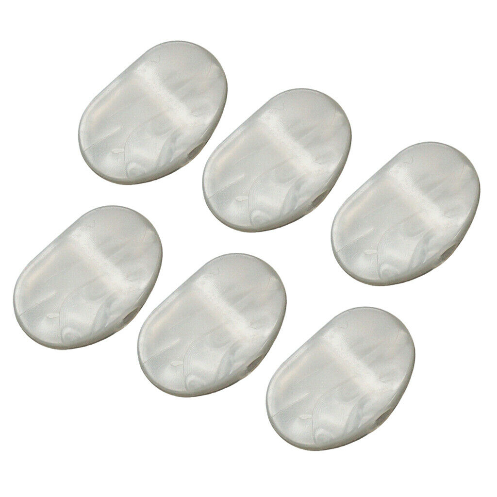 6 pieces replacement machine heads buttons tuning pegs for guitar, white