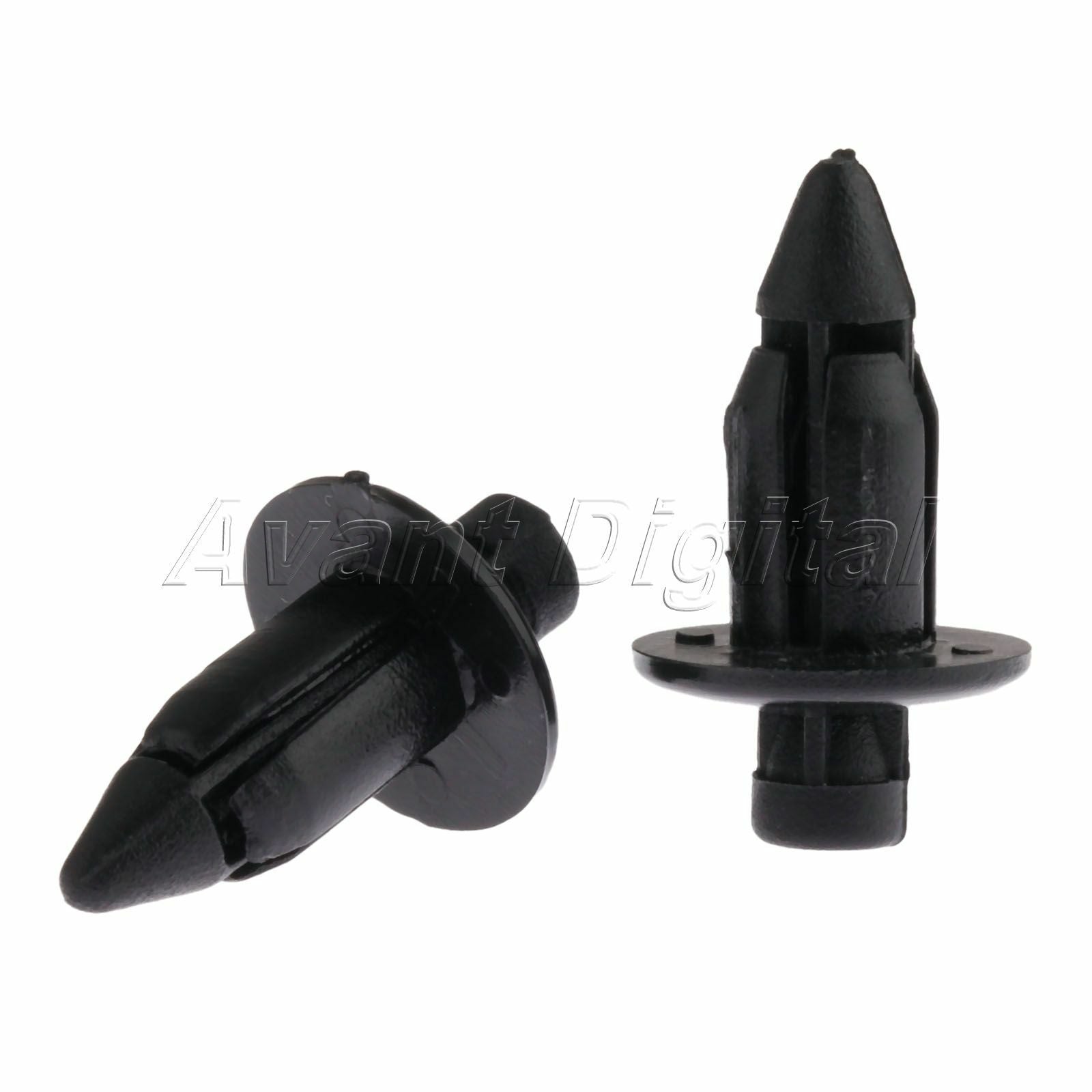 100 X Black 4mm Motorcycle fairing panel clips plastic screw For Suzuki roadster