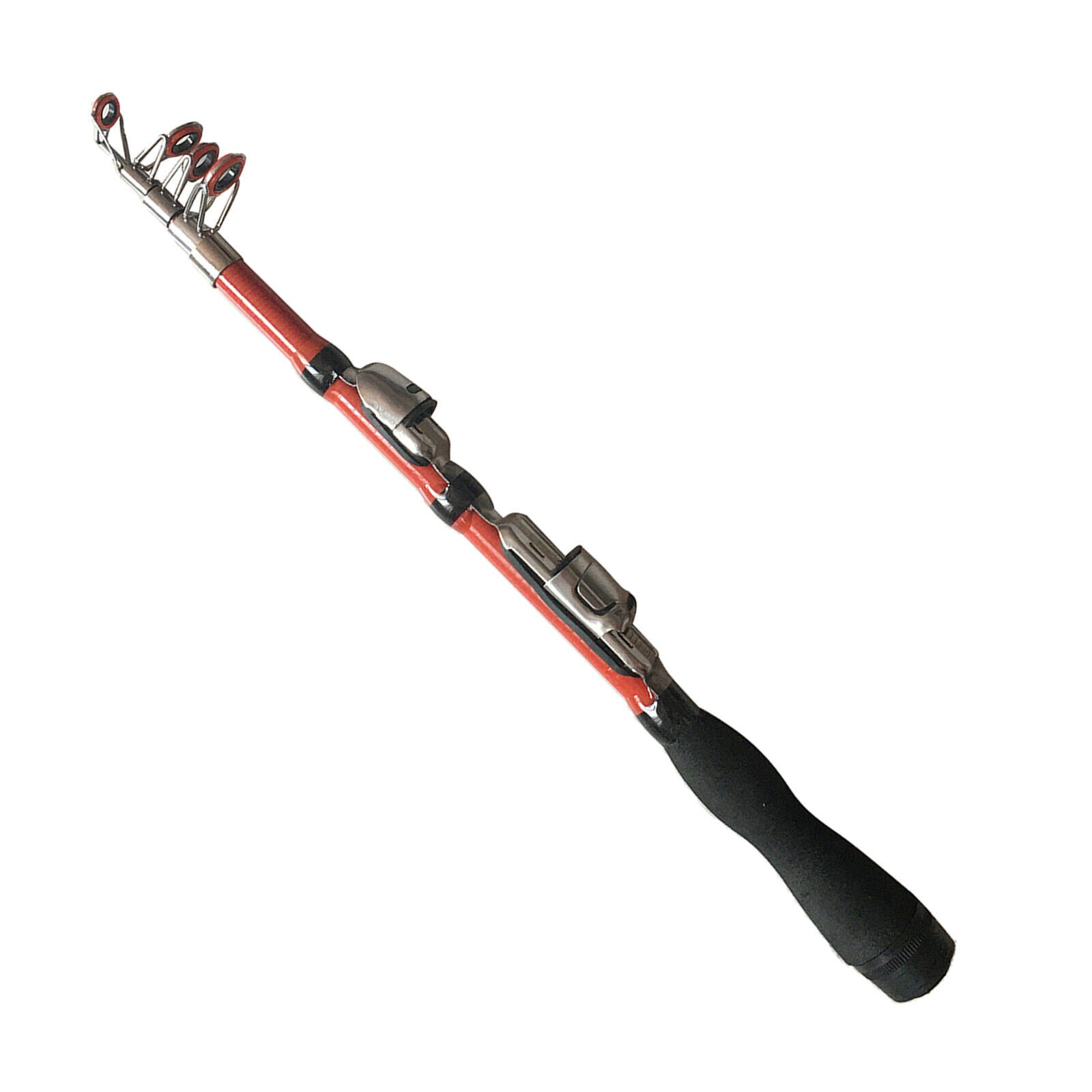 2Pc 1m Travel Telescopic Fishing Rod Collapsible   Pole for Saltwater Sea