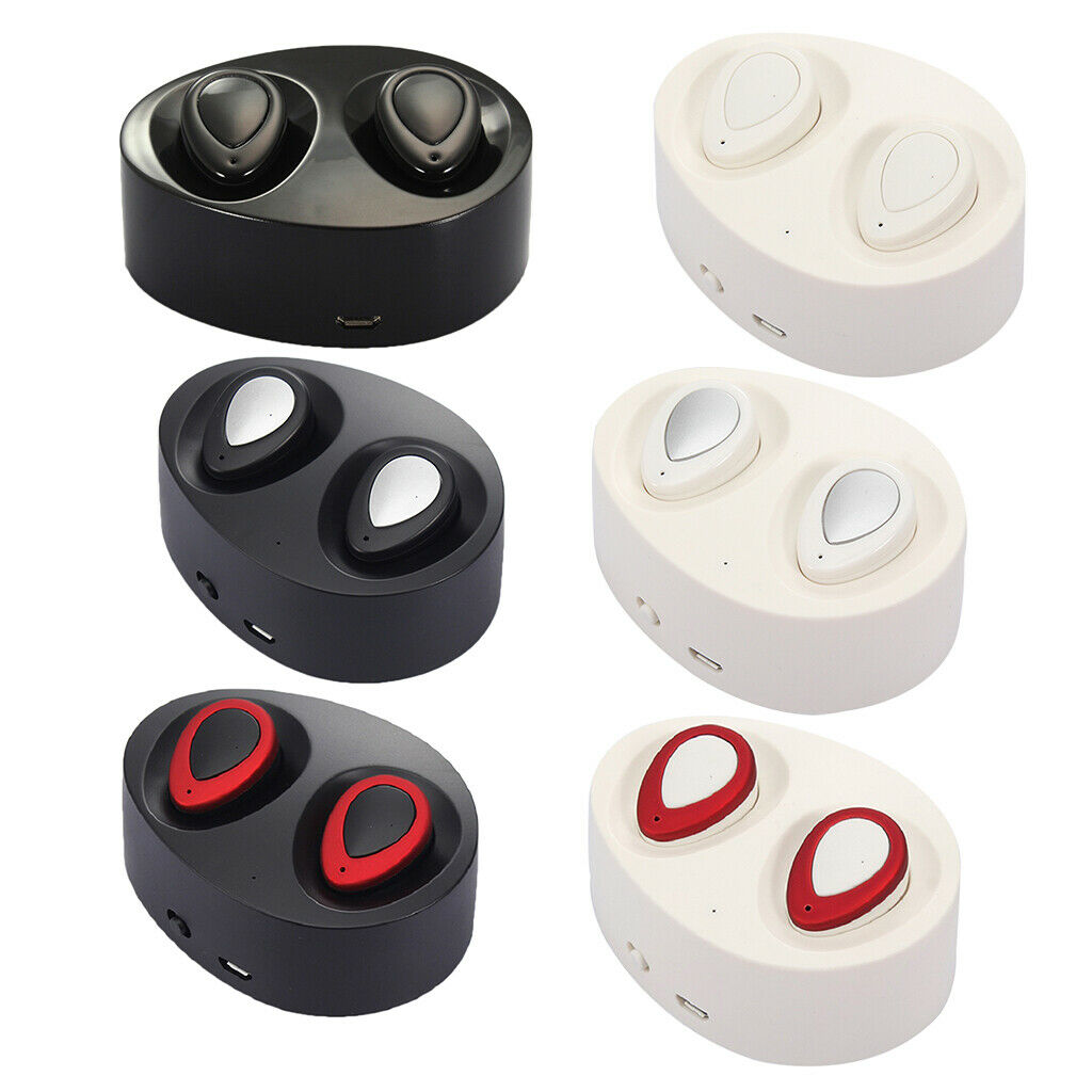 Mini Bluetooth 4.2 Earbuds Wireless Headphone Earphones with Charging Case Black
