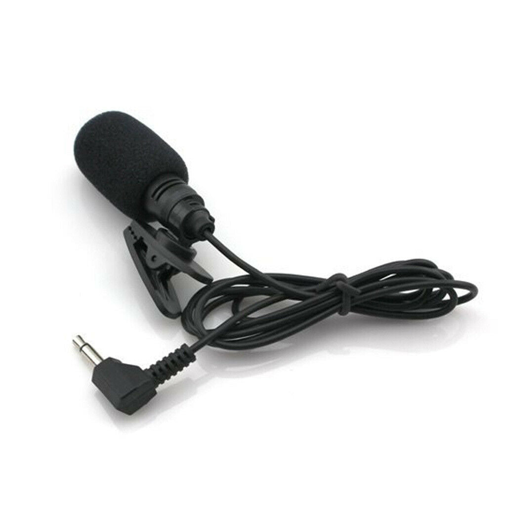 Wireless FM Transmitter Receiver Lavalier Condenser Microphone Mic