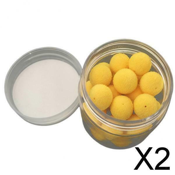 2X Floating Ball Beads Feeder Smell Carp Fishing Bait Boilies Eggs
