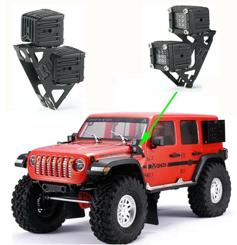 LED Sidelights Spotlight Lights For 1/10 RC Crawler Car AXIAL SCX10 TRX4 TRX6