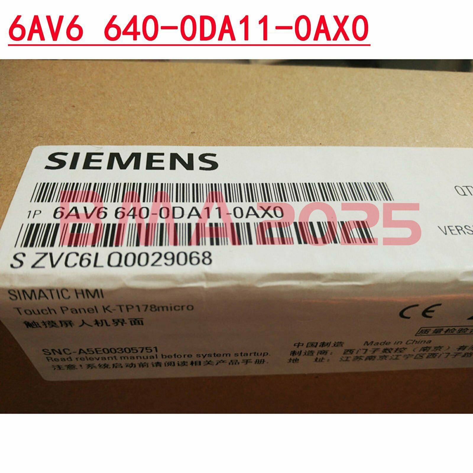 New 6AV6 640-0DA11-0AX0 6AV6640-0DA11-0AX0 1year warranty DHL free Ship SM9T